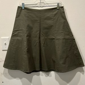 The Limited olive green aline skirt